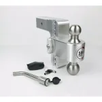 Weigh Safe 180-Hitch Adjustable Aluminum Ball Mount with Keyed Alike Receiver Pin thumbnail 1