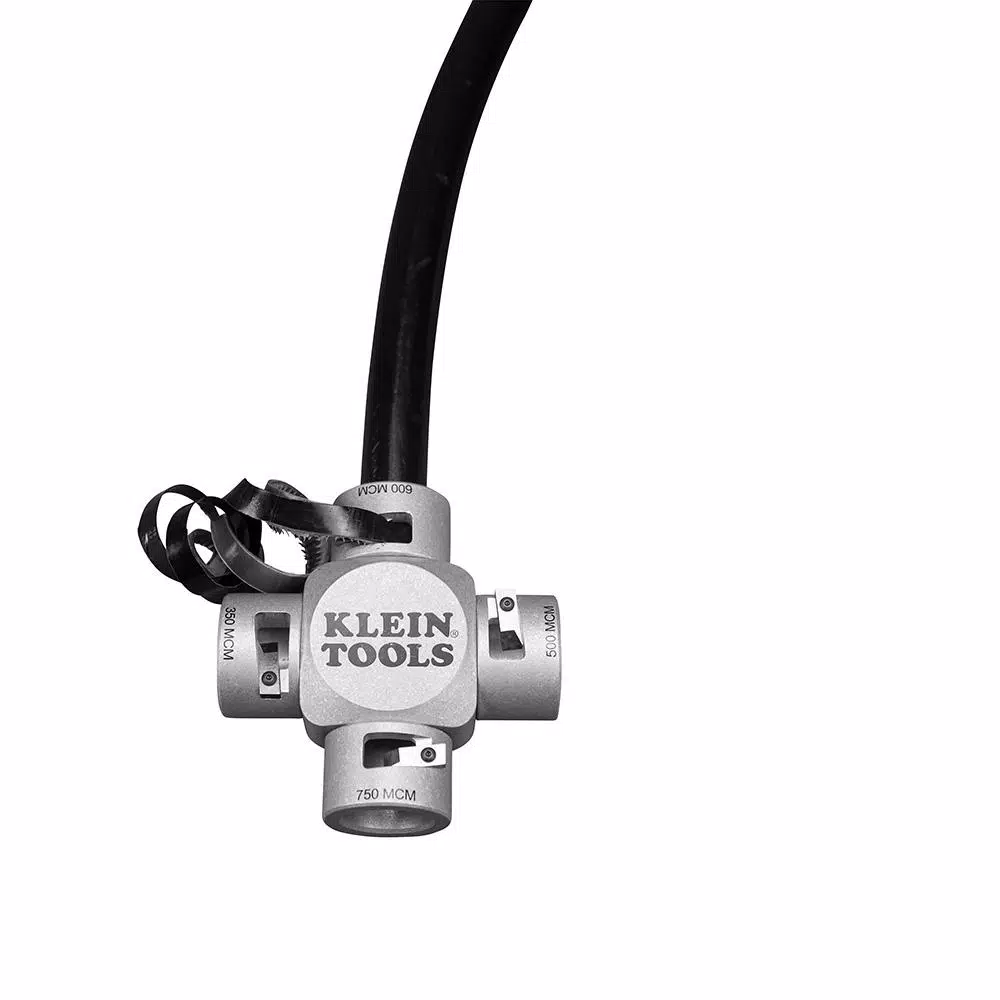 Klein Tools Large Cable Stripper 350-750 MCM Clover Design Wire Stripper/Cutter