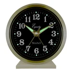 Equity by La Crosse 4 in. Round Analog Wind-Up Bell Metal Alarm Clock - Gold thumbnail 5