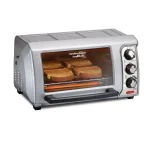 Hamilton Beach Easy Reach 1200W 4-Slice Silver Toaster Oven with Roll Top Door thumbnail 1