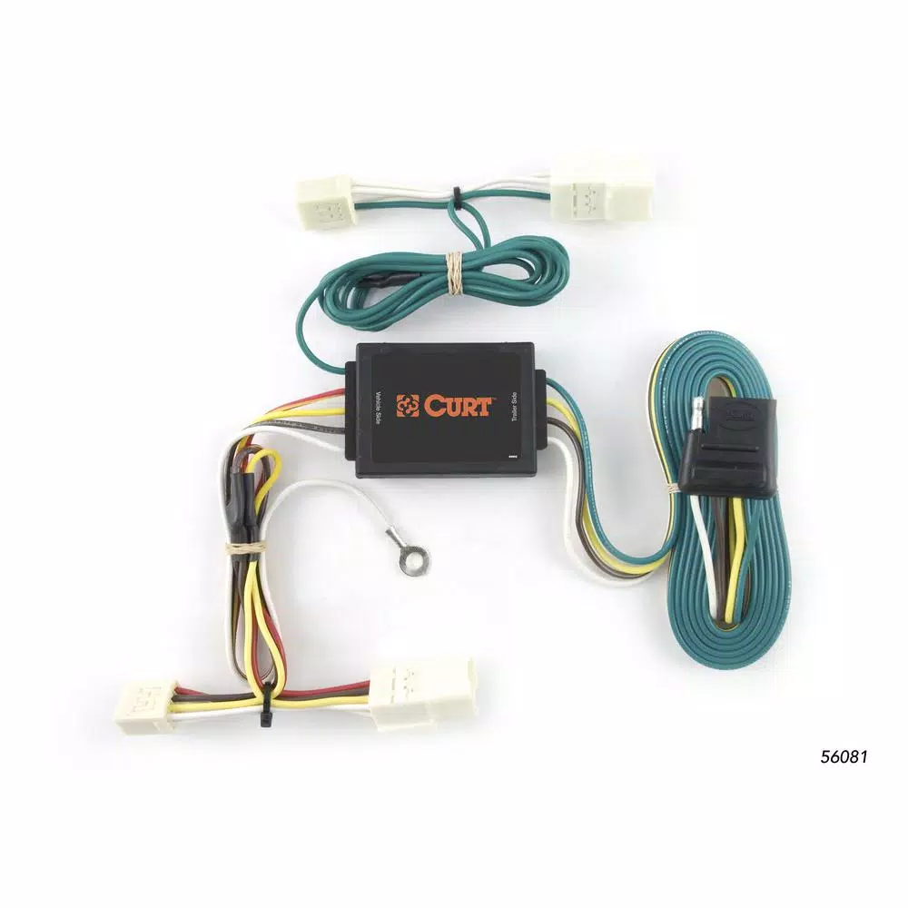 CURT Custom 4-Way Flat Trailer Wiring Harness for Chevrolet Aveo & Pontiac G3 Hatchback