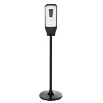 Alpine Industries 1200ml Automatic Foam Hand Sanitizer Dispenser with Floor Stand, White thumbnail 1