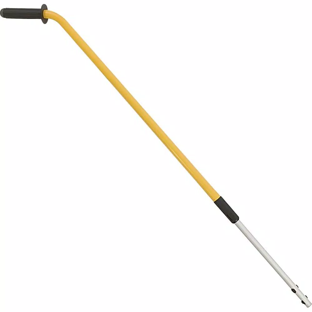 Rubbermaid Quick Connect Ergo Adjustable Aluminum Mop Handle, 48-72 in., Yellow