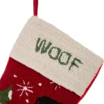 Glitzhome 21 in. Hooked Cat and Dog Christmas Stockings, 2-Pack thumbnail 7