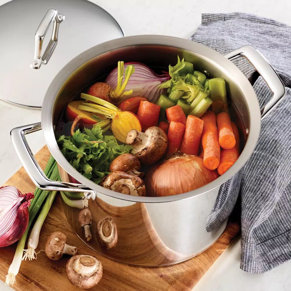 Tramontina Gourmet Prima 12 Qt. Stainless Steel Stock Pot with Lid