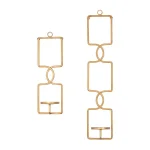 Home Decorators Collection Gold Metal Wall Sconce Candle Holder Set of 2 thumbnail 1