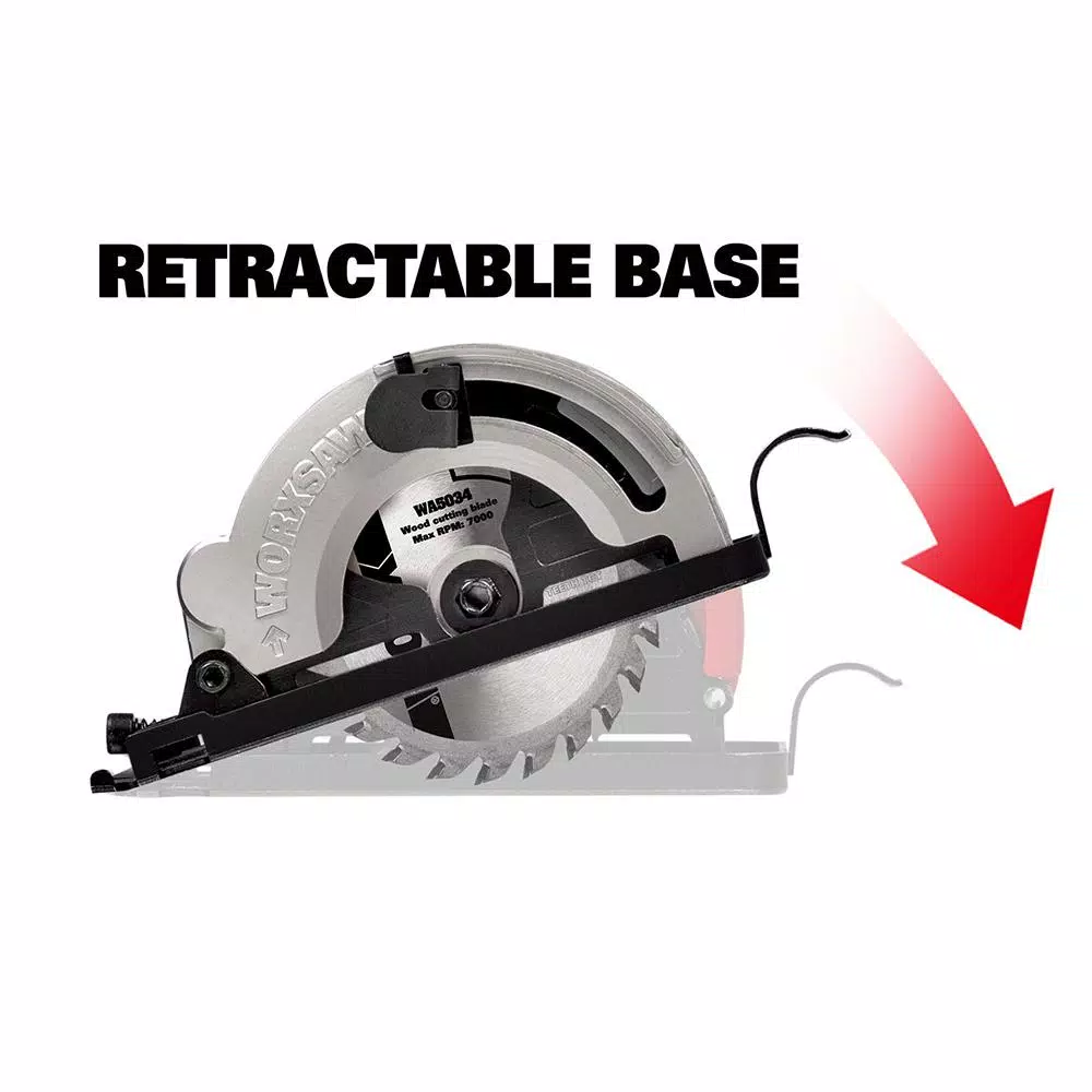 Worx 20V Power Share 3-3/8 in. Compact Cordless Circular Saw (Tool Only)