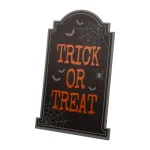 Glitzhome 29 in. Halloween Wooden Tombstone Yard Stake, Hanging, or Standing Decor thumbnail 2