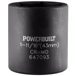 Alltrade Powerbuilt 1-11/16 in. Dodge Spindle Nut Socket, 1/2 in. Drive, Deep 6-Point Axle Nut Socket thumbnail 1