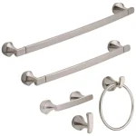 Delta Merge Single Towel and Robe Hook in SpotShield Brushed Nickel thumbnail 3