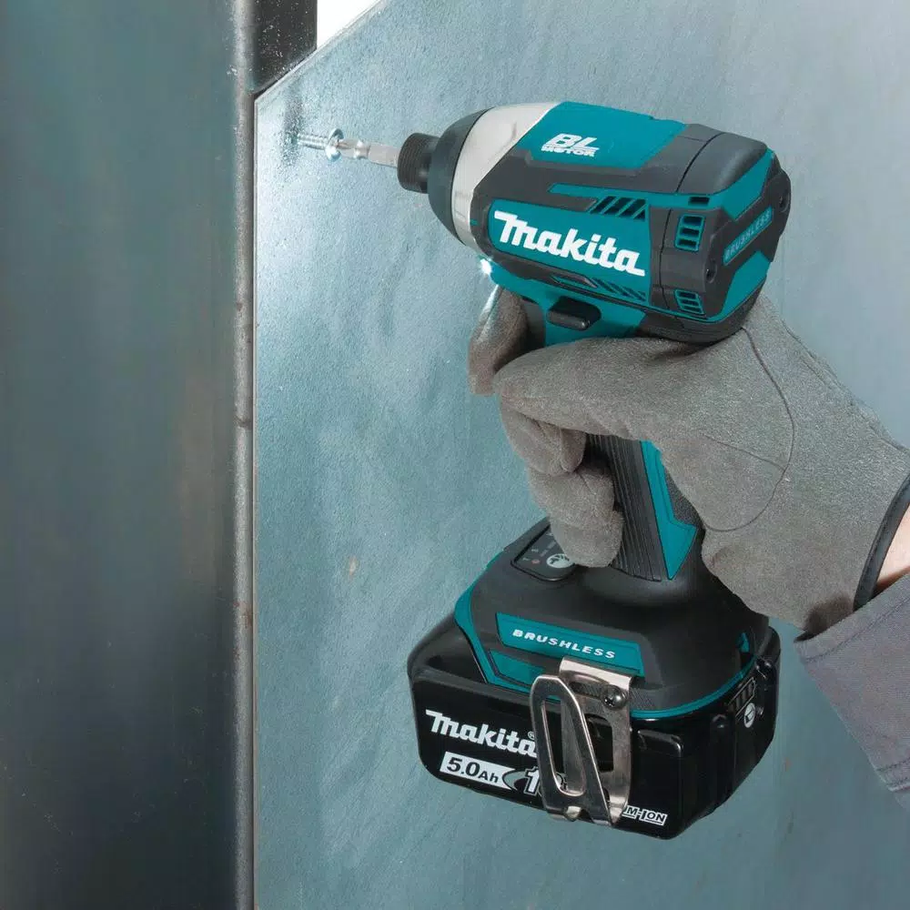 Makita 18V LXT Brushless Cordless 3-Speed Impact Driver Kit with (2) 5.0Ah Batteries and Hard Case