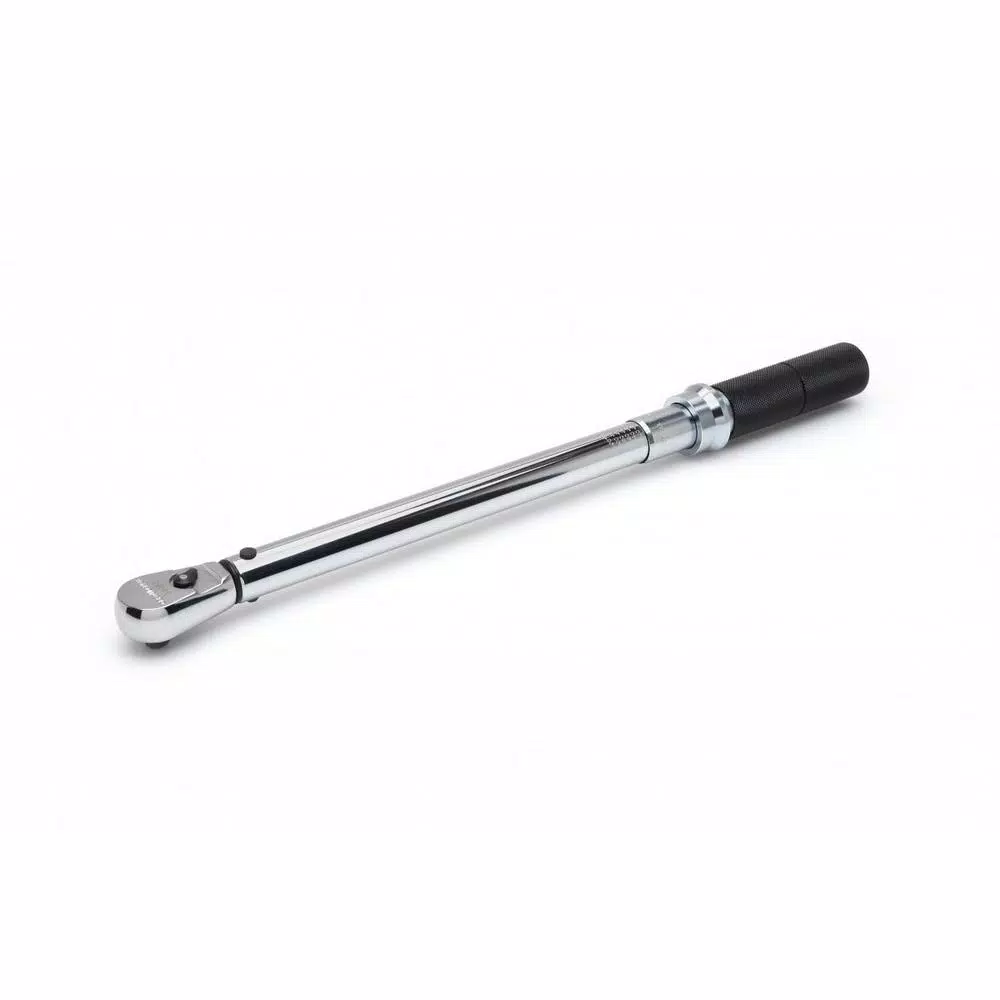 GEARWRENCH 1/2 in. Drive Micrometer Torque Wrench, 30-250 ft-lbs, Low Profile Teardrop Head