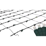 Northlight 4 ft. x 6 ft. Warm White LED Net Christmas Lights with Green Wire, 150 Bulbs thumbnail 1