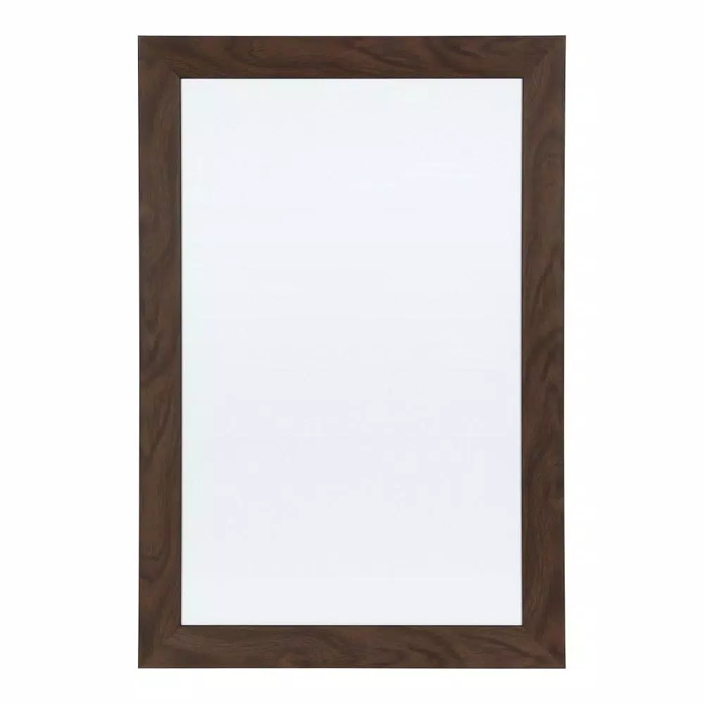 DesignOvation Kate and Laurel Beatrice Walnut Brown Magnetic Dry Erase Memo Board