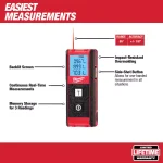 Milwaukee Tool 65 ft. Laser Distance Meter with Backlit Screen thumbnail 2