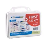 Unbranded 96-Piece 10-Person OSHA Compliant Poly First Aid Kit with Wall Mount Bracket thumbnail 1