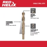 Milwaukee 1/16 in. Cobalt Red Helix Twist Drill Bit thumbnail 3