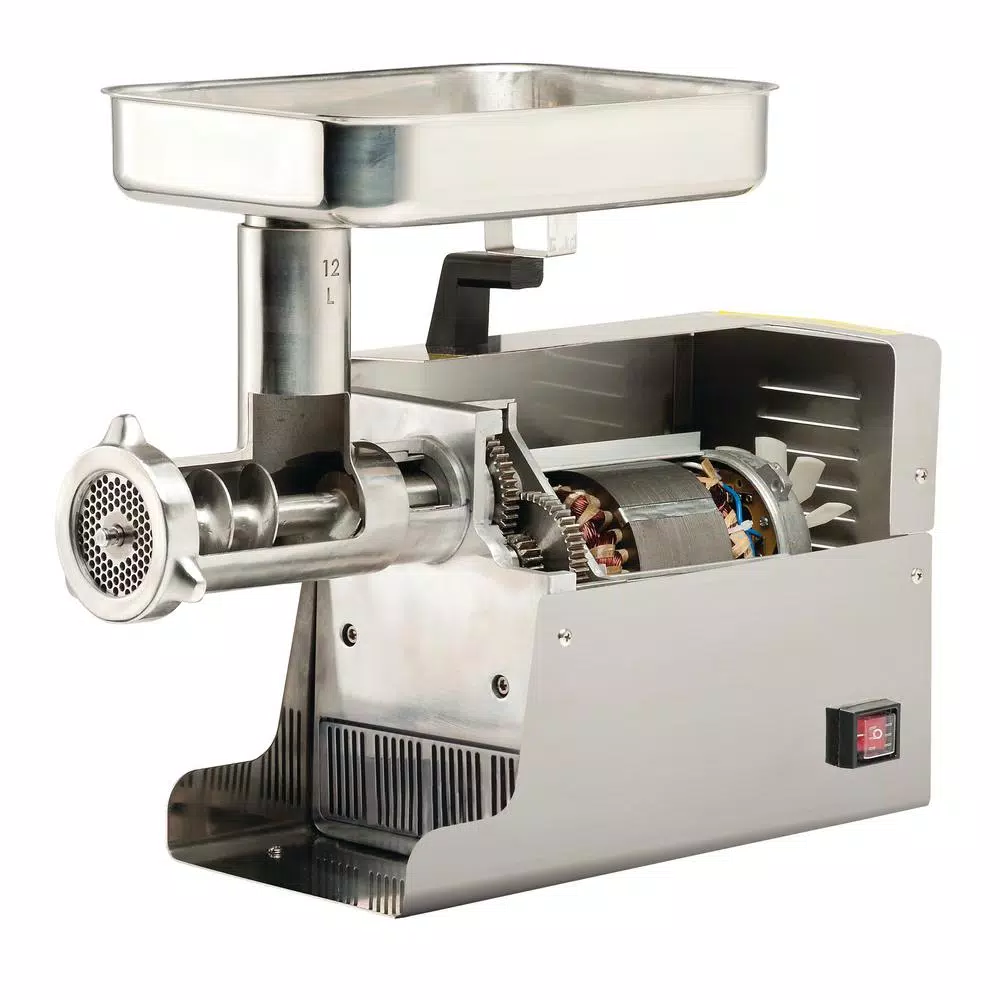 LEM Big Bite #32 Stainless Steel Electric Meat Grinder, 1.5 HP, 17 lbs/min
