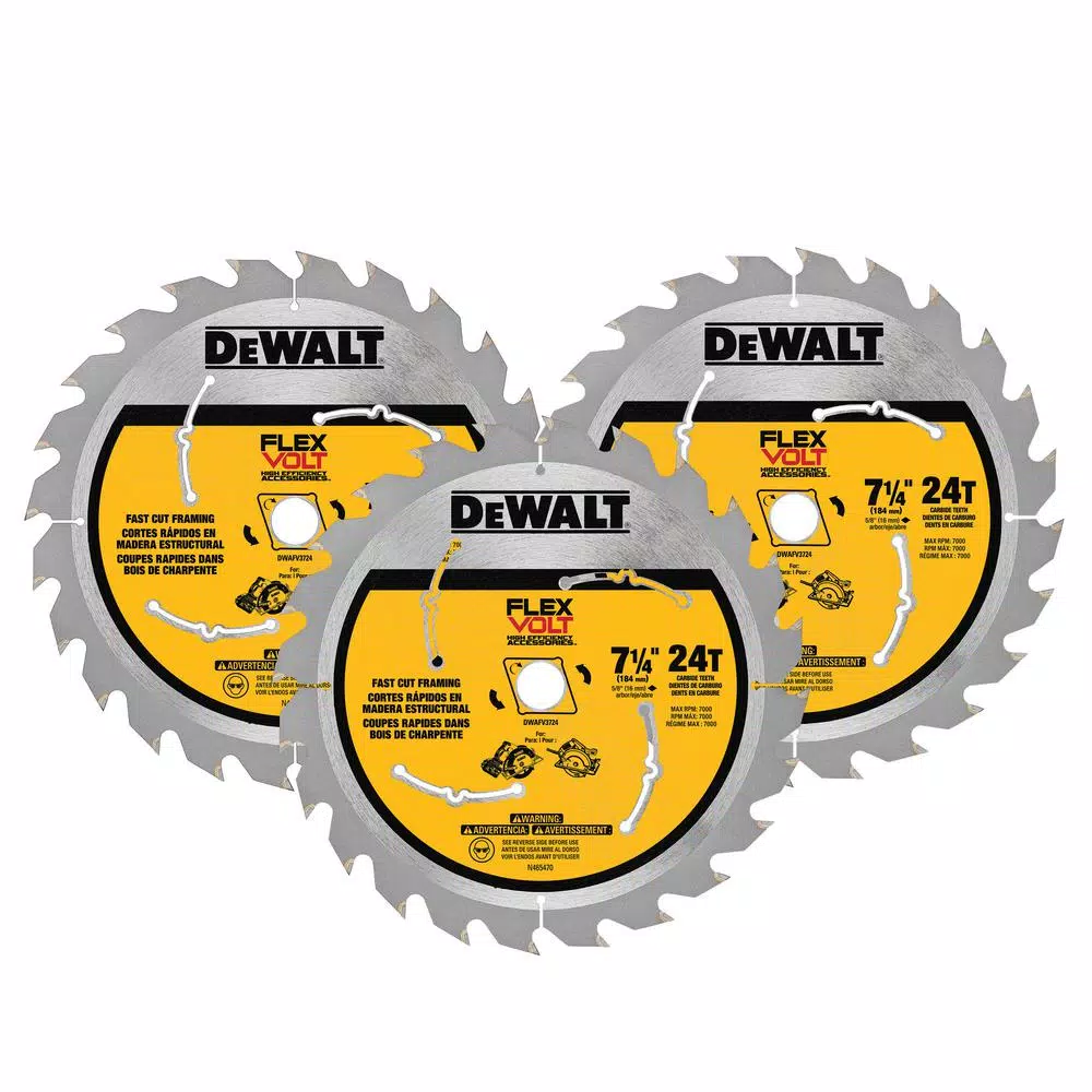 DEWALT FLEXVOLT Reciprocating Saw and 7-1/4 in. Circular Saw Blade Set, 11-Pack