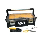Klein Tools VDV ProTech Data Kit with Ratcheting Crimper, Plugs, and Tool Case thumbnail 1