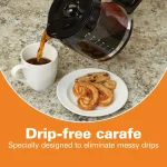 Hamilton Beach 14-Cup Programmable Drip Coffee Maker with Front-Fill Design, Black thumbnail 3