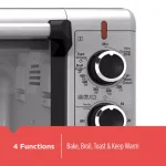 BLACK+DECKER 8-Slice Extra-Wide Convection Toaster Oven, Stainless Steel thumbnail 4