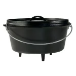 Lodge 8 Qt. Cast Iron Deep Dutch Oven with Lid and Bail Handle thumbnail 1