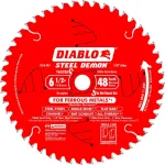 Diablo Steel Demon 6-1/2 in. 48-Tooth Carbide Ferrous Metal Cutting Circular Saw Blade thumbnail 1