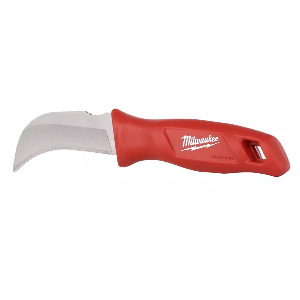 Milwaukee Fixed Blade Hawkbill Knife with Molded Sheath