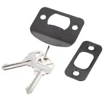 Kwikset Cove Venetian Bronze Exterior Entry Door Knob and Single Cylinder Deadbolt Combo Pack thumbnail 2