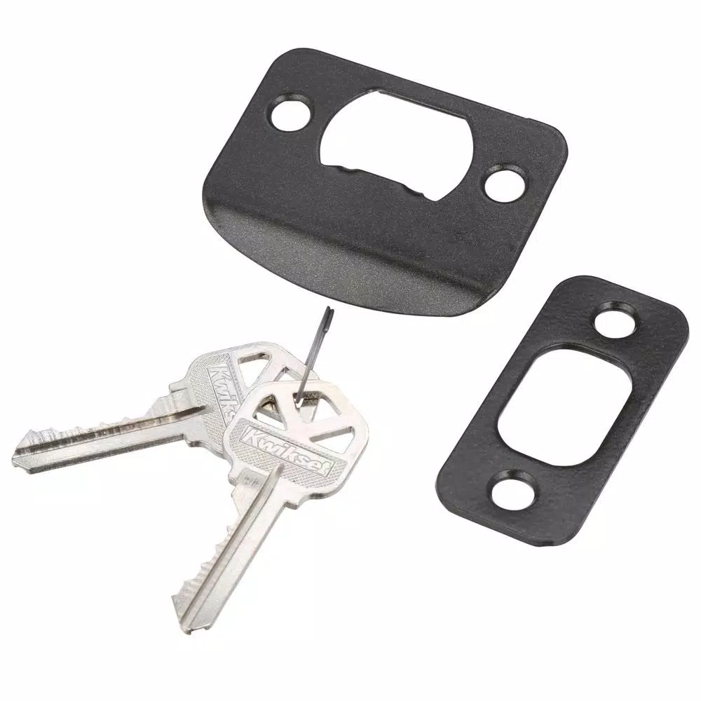 Kwikset Cove Venetian Bronze Exterior Entry Door Knob and Single Cylinder Deadbolt Combo Pack