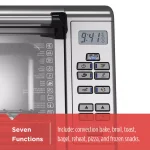 BLACK+DECKER 1550W Extra-Wide Digital Convection Toaster Oven, 8-Slice, Stainless Steel thumbnail 3