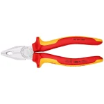 KNIPEX 7-1/4 in. Insulated Combination Pliers with Comfort Grip and Chrome Finish thumbnail 3