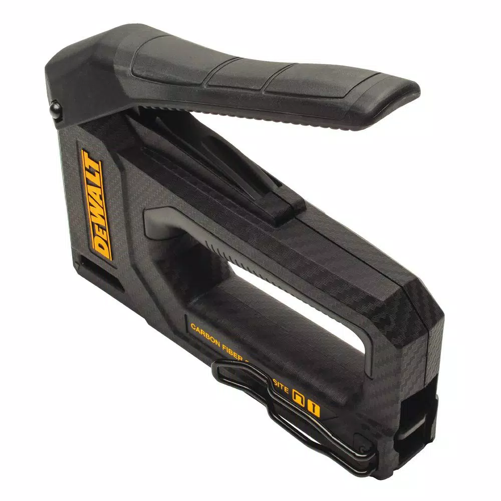 DEWALT Carbon Fiber Composite Squeeze Tacker, 2-in-1 Stapler and Brad Nailer