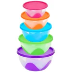 Southern Homewares 5-Piece Multi-Purpose Nested and Stackable Food Storage Bowl Set with Silicone Lids thumbnail 3