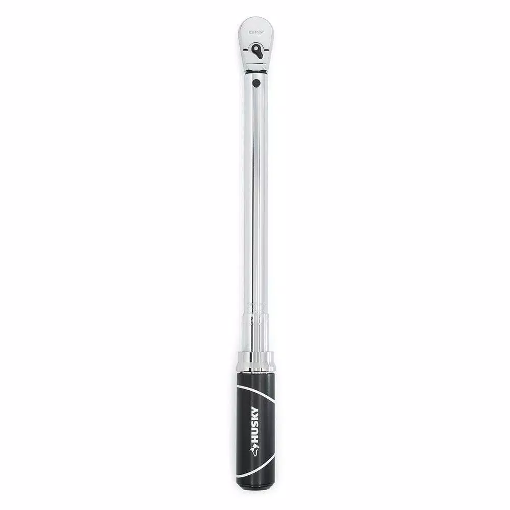 Husky 3-Piece Click Torque Wrench Set, 1/4 in., 3/8 in., and 1/2 in. Drive