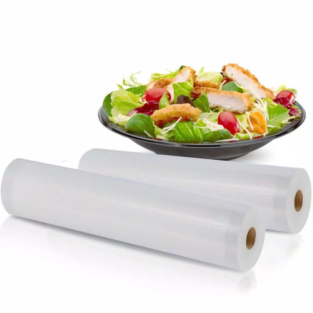 NutriChef Universal Vacuum Sealer Bags, Multi-Layered Food-Grade Rolls, 100 ft. Total Length