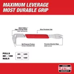 Milwaukee 10 in. Nail Puller with Dimpler and SMOOTHPULL Head Geometry thumbnail 2