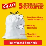 Glad 13 Gallon Tall Kitchen Drawstring Trash Bags, Febreze Hawaiian Aloha Odor Shield, 40-Count thumbnail 3