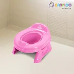 Babyloo 2-in-1 Portable Travel Potty for Toddlers with Collapsible Legs and Travel Bag - Pink thumbnail 9