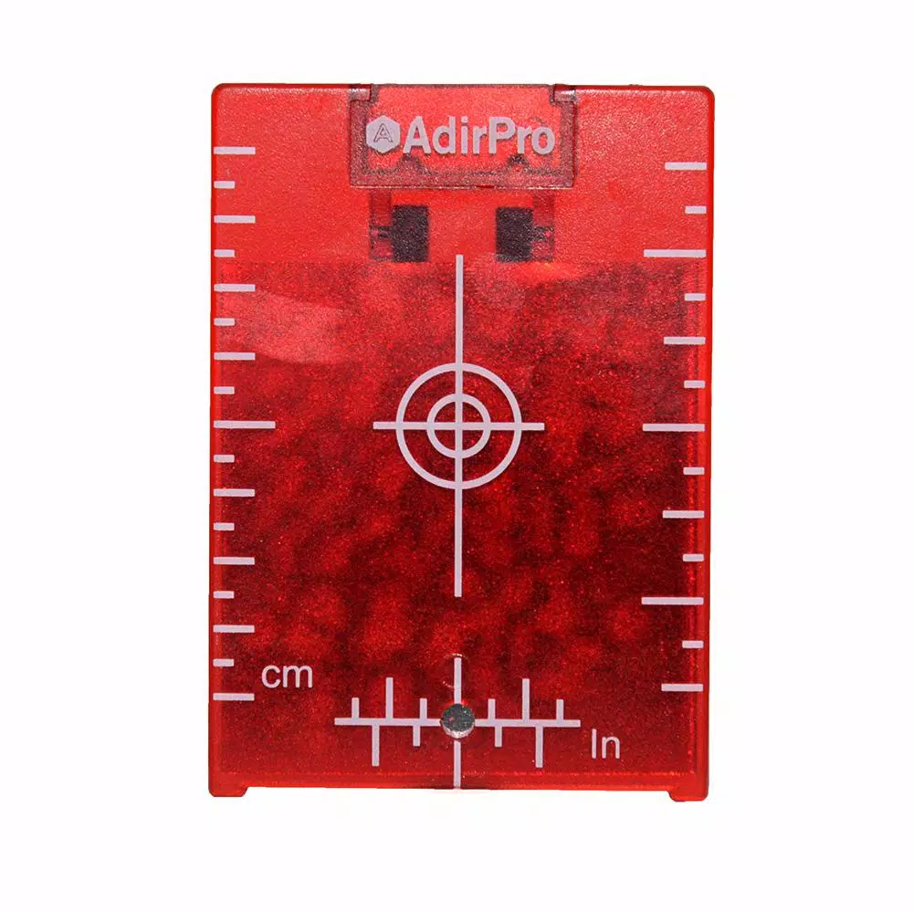 AdirPro Adir Pro 4 in. x 3 in. Red Laser Magnetic Target Plate with Stand