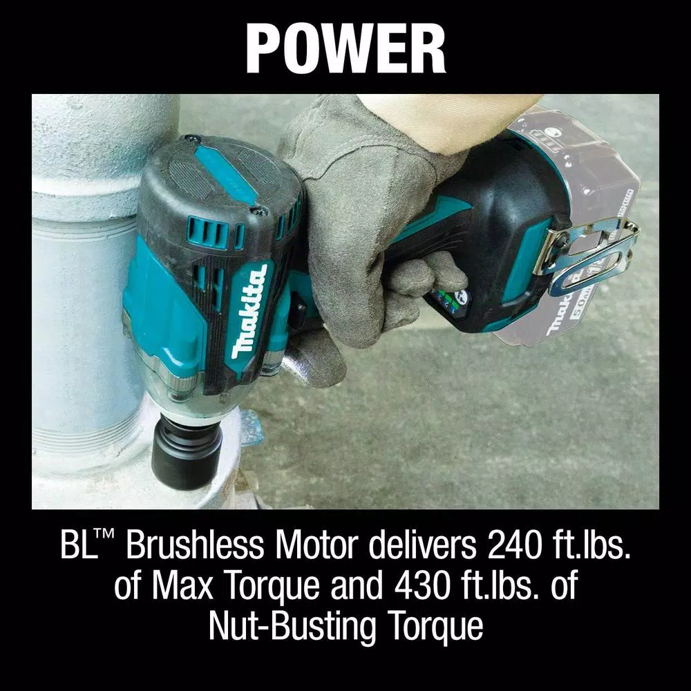 Makita 18V LXT Brushless 1/2 in. Sq. Drive Impact Wrench w/ Friction Ring, Tool Only