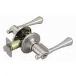 Design House Ironwood Satin Nickel Keyed Entry Door Lever with 2-Way Adjustable Latch thumbnail 1