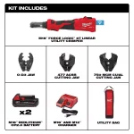 Milwaukee M18 FORCE LOGIC 6-Ton Cordless Utility Crimping Kit with O-D3 Jaw thumbnail 2