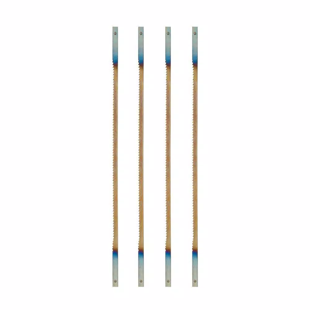 RYOBI 4-Piece Regular Tooth Scroll Saw Blades, 20 TPI, High Carbon Steel