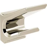 Delta Pivotal Double Robe Hook, Polished Nickel thumbnail 1