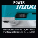 Makita 18V LXT Brushless Cordless Compact Router Kit with 5.0 Ah Batteries (XTR01T7) thumbnail 4