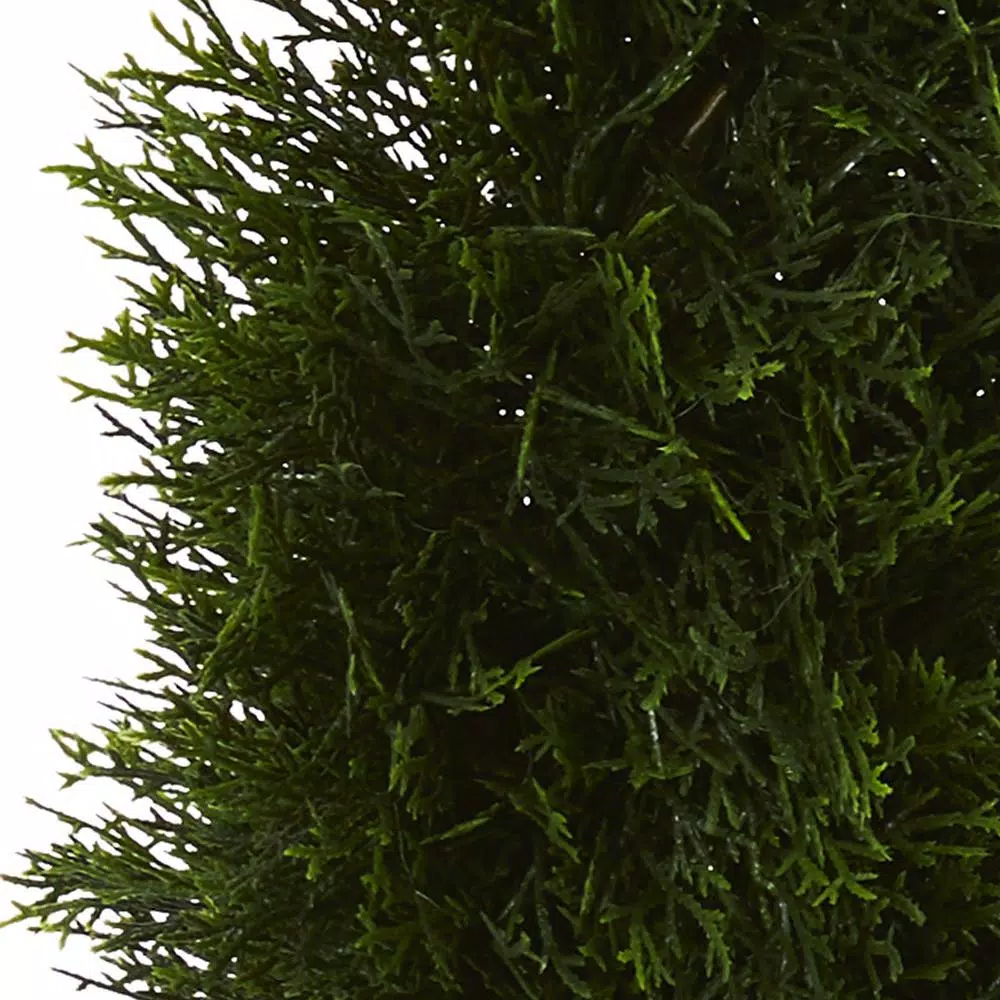Nearly Natural UV Resistant Double Pond Cypress Spiral Artificial Topiary Tree, 36 in.
