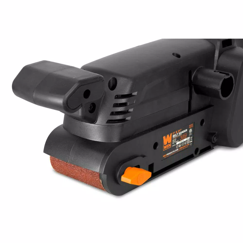 WEN 7-Amp Variable Speed 3 in. x 21 in. Corded Belt Sander, Handheld and Benchtop
