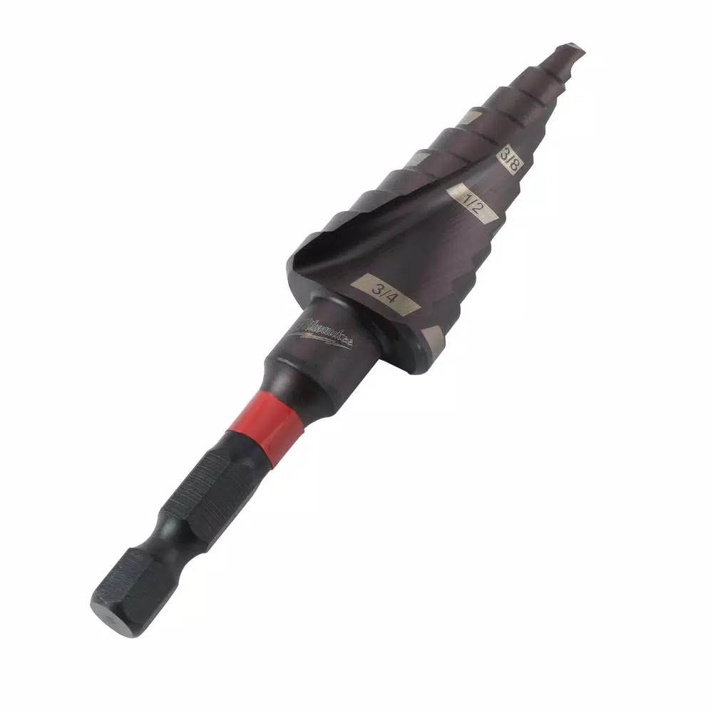 Milwaukee SHOCKWAVE Impact Duty #3 Titanium Step Bit, 3/16 in. - 3/4 in.